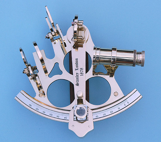 Five-inch Brass Rack and Pinion Sextant