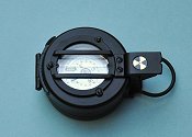 Francis Barker M73 Black Compass with Lid Closed