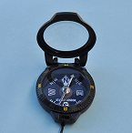Stanley London Black Luminescent Pocket Compass with Magnifier