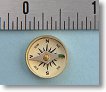 Large Military Special Forces Survival Button Compass