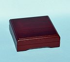 Hardwood Case for Liquid Damped Luminescent Paperweight Compass