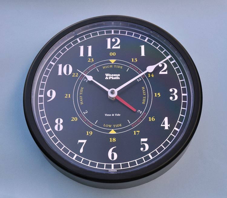 Weems and Plath Trident Time and Tide Wall Clock
