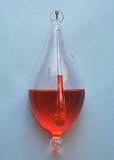 Weather Glass Barometer filled with Red Water