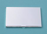 Slim Silver Plated Business Card Case