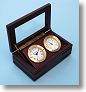 Stanley London Boxed Quartz Clock and Thermometer