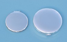 Ultra Thin and Nickel Plated Large Compact Mirrors with Lids Closed
