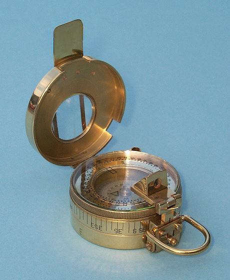 British Prismatic Pocket Compass