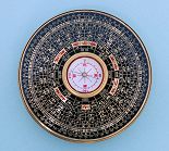 Top View of Small Chinese Feng Shui Compass
