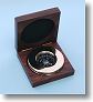 Large Brass Paperweight Compass with Hardwood Box