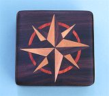 Top View of Inlaid Compass Rose