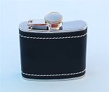 5 ounce Leather Flask
