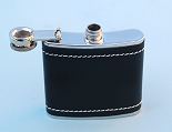 5 ounce Leather Flask