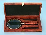 Hand Magnifier in Hardwood Case