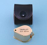 10x Triplet Magnifier and Leather Case
