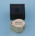 15x Triplet Magnifier and Leather Case