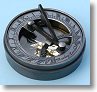 Pocket Sundial Compass with Leather Case