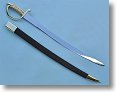 Naval Sword with Leather Scabbard